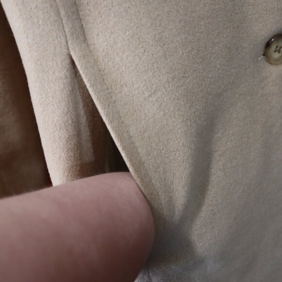 Larry Levine Design 100% Camel Hair Long Line Trench Coat 10 - Picture 8 of 16